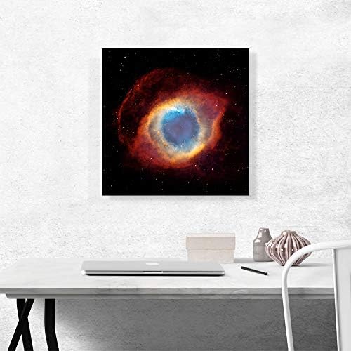 ARTCANVAS Hubble Telescope Helix Nebula Ring Eye of God Canvas Art Print Stretched Framed Painting Picture Poster Giclee Wall Decor - 18" x 18" (0.75" Deep) - Image 2