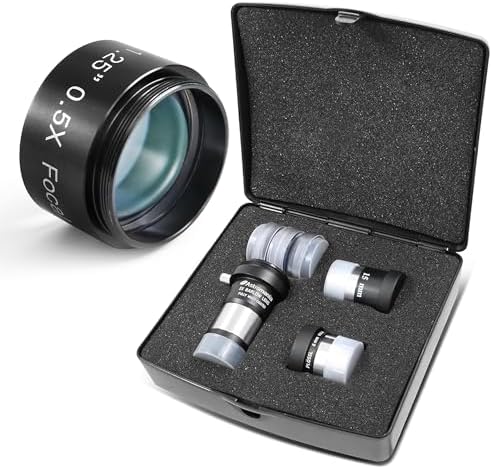 Astromania 0.5X Reducer - Bundle with - Telescope Accessory Kit for Beginner by AstromaniaOptics