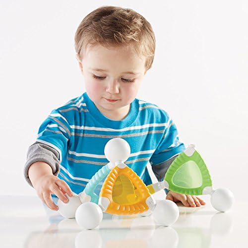 Guidecraft Grippies Windows - 16 Piece Set, Stem Soft Grip Magnetic Building Toy for Toddlers - Image 3