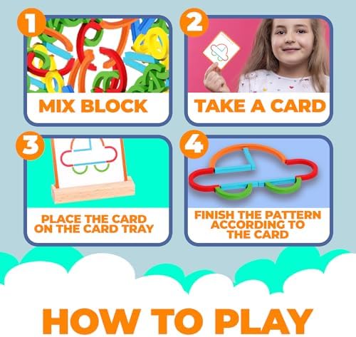 puzgic Stem Kids Toys for Creative Learning Building Educational Resources Kids Toy for Preschool and Kindergarten 3 4 5 6 Years Old Boys and Girls Brain Teaser Smart Sticks Montessori Toys - Image 7