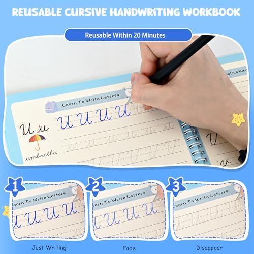 2 Pack Grooved Cursive Handwriting Workbook - Image 3
