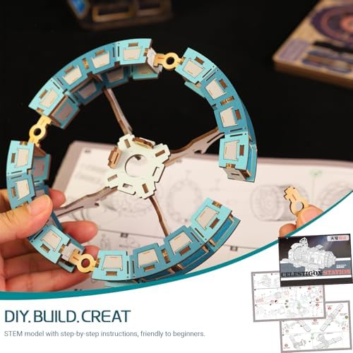 International Space Station Model, 3D Wooden Puzzle for Adults - Image 5