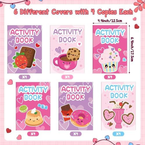 Bulk Desserts Activity Books, 24Pcs Desserts Games Coloring Booklet - Image 3