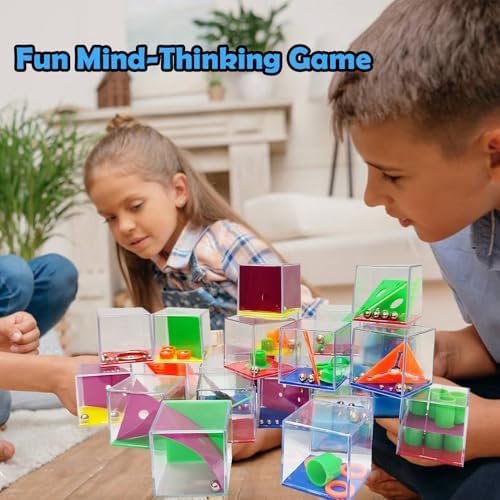 24 PCS Brain Teaser Puzzles for Kids,Balance IQ Maze Game 1.57 in - Image 3