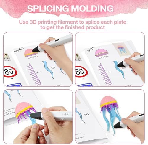 Dayker 3D Pen Printing Drawing Book, 40 Patterns Painting Graffiti Template - Image 4
