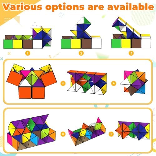 Euclidean Cube Fidget Toys for Kids 2 in 1 Star Cube Magic Cube Puzzle Toys - Image 6