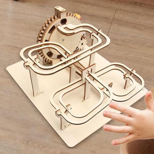 Marble Run Electrical 3D Wooden Puzzle Craft Toy Hobbies Toy Mechanical Puzzles DIY Roller Coaster Puzzle for Unique Gifts - Image 6