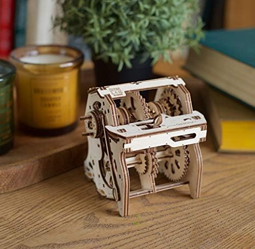UGEARS STEM Gearbox Model Kit - Creative Wooden Model Kits for Adults, Teens and Children - DIY Mechanical Science Kit for Self Assembly - Unique Educational and Engineering 3D Puzzles with App - Image 6