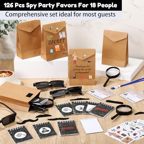 Supervitae 126 Pcs Spy Detective Party Favors for 18 Kids - Image 3