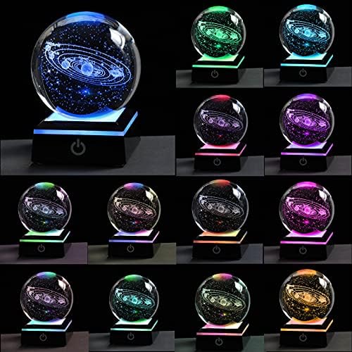 Qianwei 3D Solar System Model Crystal Ball Astronomy Gifts Men Space Decor - Image 2