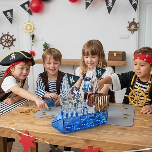 Bmag Magnetic Tiles for Kids,32 PCS Pirate Set with 3D Magnet Building Blocks, STEM Educational Toys for Preschool Learning, Gift for Boys & Girls Age 3 4 5+ - Image 5