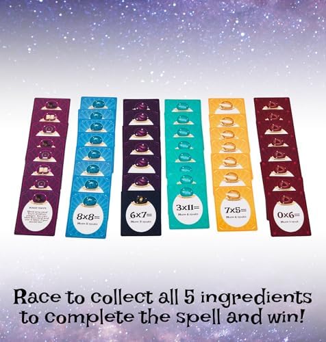 Wizard Times Multiplication Game - Math Games for Kids 8-12 - Fun Multiplication Board Game for Learning Times Tables 0-12 - Math Facts Games for 3rd 4th 5th Grade - Image 3