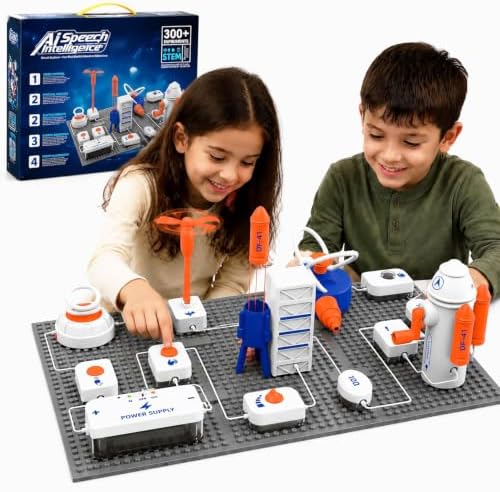 STEM Science Kit for Kids, Electronics Circuit Exploration Toy, 55 PCS by Unknown