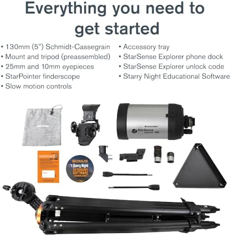 Celestron StarSense Explorer DX 5" App-Enabled Schmidt-Cassegrain Telescope - Image 5