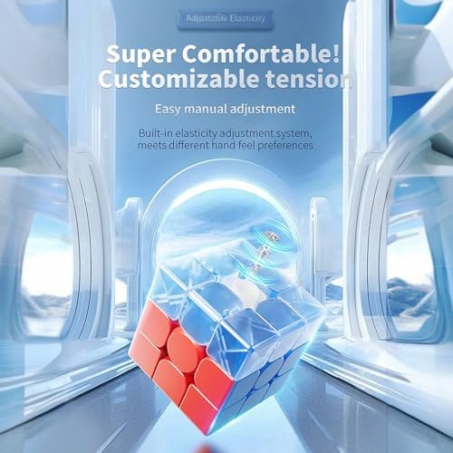 Moyu Meilong 2M 2x2 Magnetic Speed Cube, Adjustable Elasticity Magnetic Cube with Stickerless Shape Moves Quickly and Smoothly, Brain Teasers for Kids & Puzzle Boxes Classic Game - Image 3