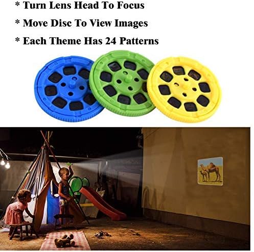 Georgie Porgy Children Projector Toys Educational Science Set Wall Ceiling Tent Torch Flashlight for Kids Gifts for Boys Girls (Wild Animal) - Image 6