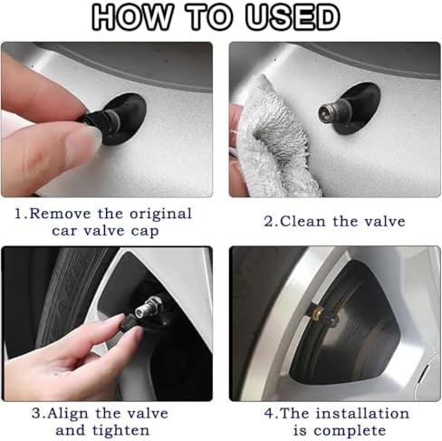 500 Pcs Tire Valve Stem Caps Black Plastic Valve Caps Valve Tire Covers - Image 3