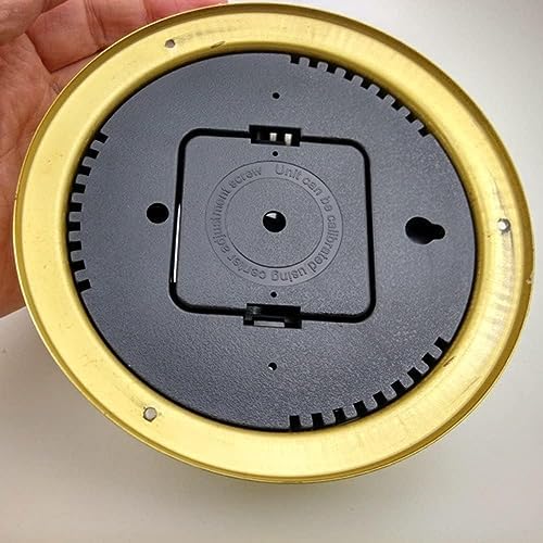 4Pcs Portable Weather Station Set - 5.7in Brass Case Barometer Thermometer Hygrometer Clock (Wall-Mounted/Marine Boat Accessory) - Image 7