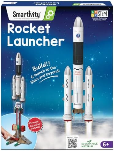 Smartivity DIY Rocket Launcher STEM Kit for Kids 6-12 Years by SMARTIVITY