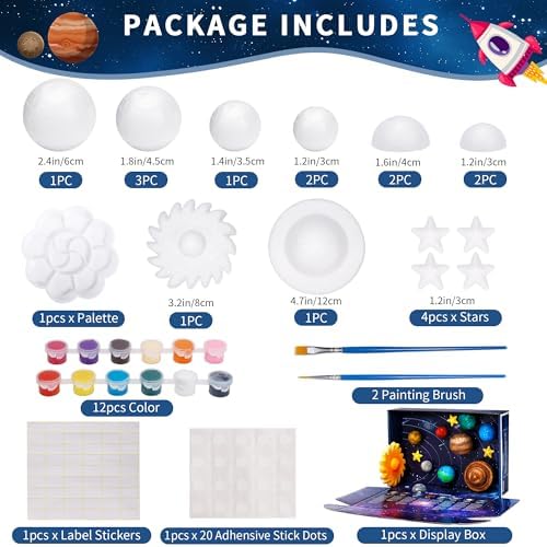 Pllieay 3D Solar System Model Kit, Solar System Kit with Display Box - Image 5