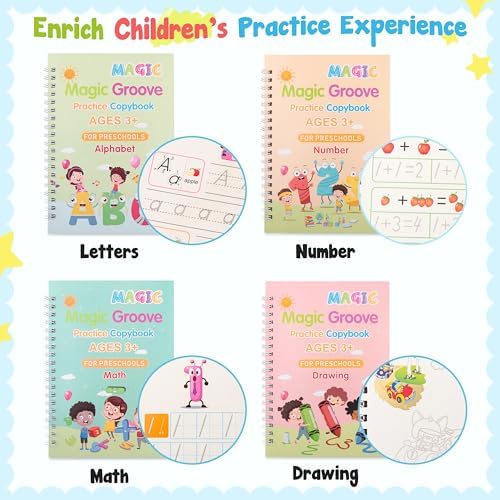 Magic Grooved Writing Practice Books for Kids 3-8 - Image 3