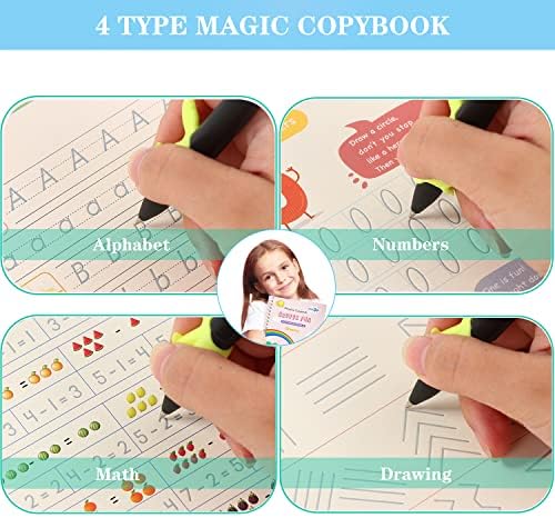 AALGO Handwriting Book Practice for Kids,Reusable Grooved Handwriting Books - Image 5
