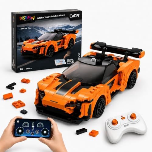 WISEPLAY Remote Control Car Building Kit, STEM Programmable App Controlled RC Building Toys for Boys & Girls 6-12 by AsEinsteinsaidPlayisthehighestformofresearchBuildPlayGrow