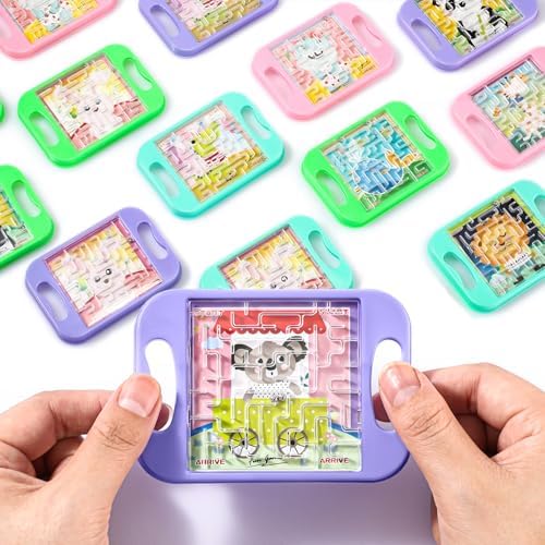 JellyArch 24 Pcs Mini Maze Puzzle Bulk for Kids Maze Cubes, Classical by JellyArch