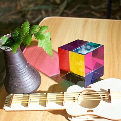CMY Color Cube, 70mm Acrylic Prism for Home or Office Decoration - Image 4