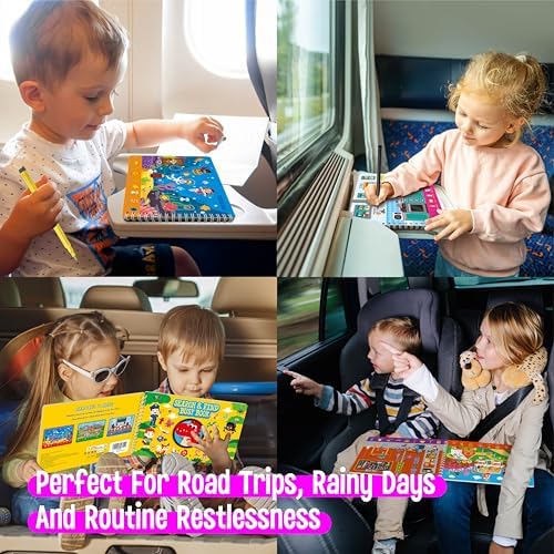 SpriteGru Search & Find Book, 30 Dry Erase Activities Game Pad, Reusable & Erasable Montessori Learning Toy Educational Games Autism Sensory Toys for Preschool Girls and Boys Ages 3, 4, 5, 6 - Image 4