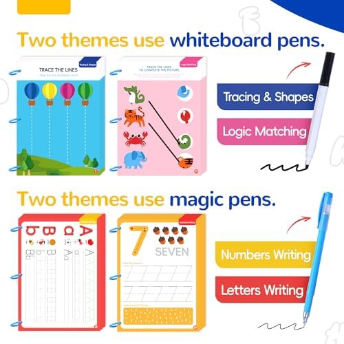 Reusable Grooved Handwriting Practice Books for Kids 5-8 - Image 4