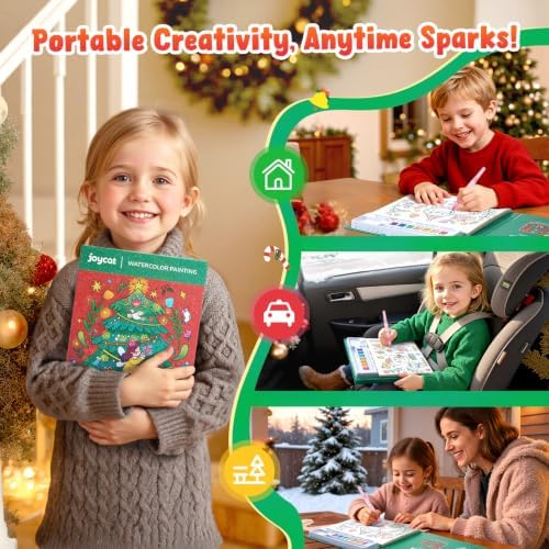 JoyCat Paint with Water Coloring Books for Toddlers (Christmas) - Image 2