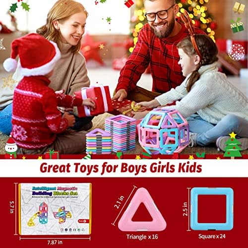 Tolnetr Magnetic Tiles Toys for 3 4 5 6 7 8+ Year Old Girls Boys Toddlers - Image 6