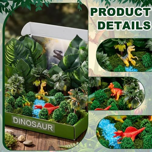 AmazingSpark 67 Pcs Dinosaur Diorama Box Kit Habitat Project Box - Image 4