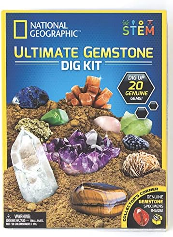 National Geographic JM80206 Ultimate Gemstone Dig Kit, Multi Color by National+Geographic