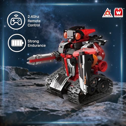 4-in-1 RC Robot Building Kit, STEM Robotics for Kids Ages 8-12, 533 PCS - Image 4