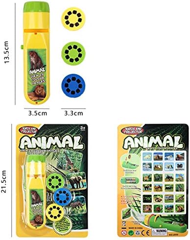 Georgie Porgy Children Projector Toys Educational Science Set Wall Ceiling Tent Torch Flashlight for Kids Gifts for Boys Girls (Wild Animal + Sea World) - Image 3