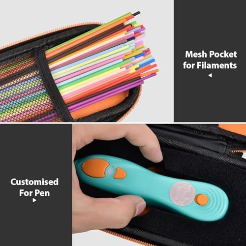 GWCASE Removable Foam Insert Case for 3Doodler Start+ Essentials 3D Pen，Black - Image 6