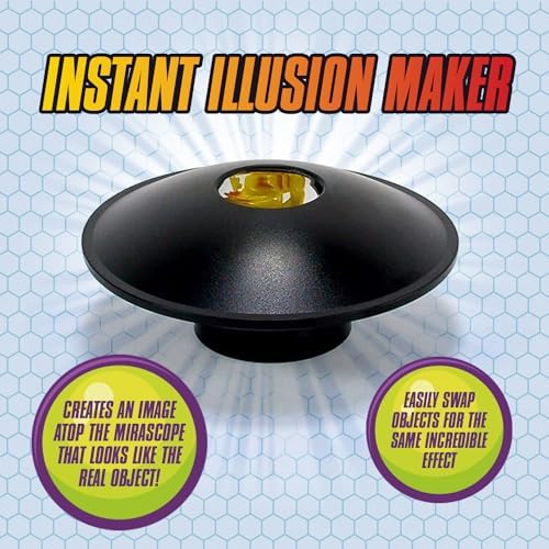 Toysmith 3-D Mirascope Hologram Image Maker STEM Toy, Black, 6 inches - Image 2