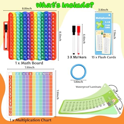 Multiplication Flash Cards + Math Board - Image 2