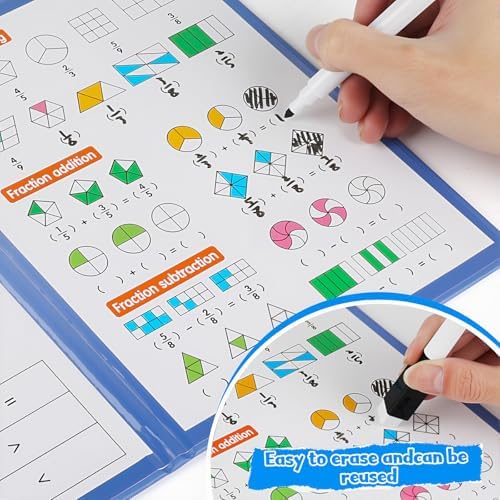 Magnetic Fraction Book Tiles Circles Manipulatives Toy for Kids - Image 5