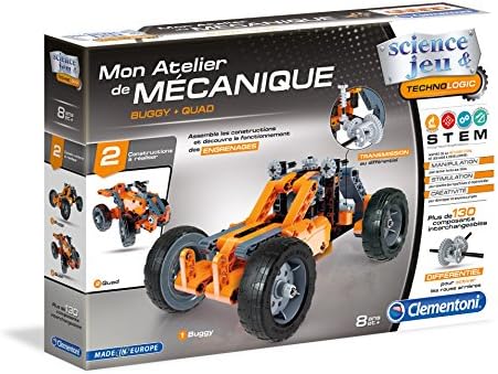 Clementoni 52244-ATELIER DE MÉCANIQUE - Buggy & Quad-Jeu scientifique by Clementoni