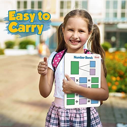 Dry Erase Multiplication Chart Whiteboard, 9" x 12" Multiplication Table Double-Sided Times Table, Math Manipulatives White Board for Kids Students, Classroom and Home, Small White Board Dry Erase - Image 7