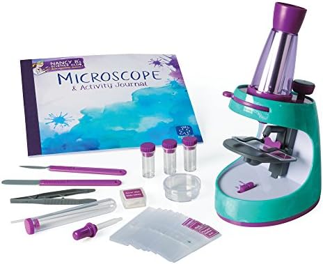 Educational Insights Nancy B's Science Club Microscope for Kids, Microscope Kit, Gift for Boys & Girls, Ages 8-12 by LearningResources