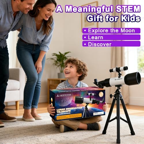 Telescope for Kids, 60mm 90x Beginner Telescope with Tripod - Image 3