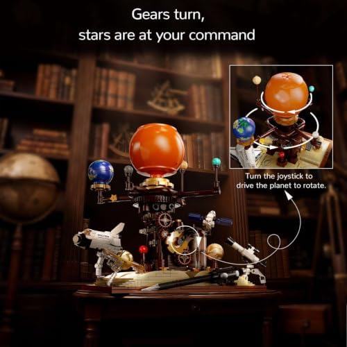 Spinning Solar System Space Building Kit with Rotating Planet Model - Image 6