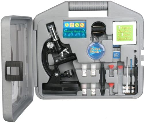 AmScope M30-ABS-KT2 52-Piece STEM Microscope Kit for Kids, Black - Image 2