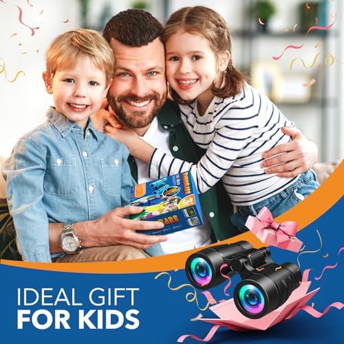 Boy Toys Ages 3-8: Kids Binoculars with Bird Watching Manual 4 5 6 7 8 Year Old Boys Girls Christmas Birthday Gifts Outdoor Travel Binoculars Toy for Kid Age 4-6 Toddler Camping|Hiking Toys - Image 6
