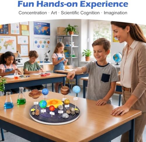 Solar System Model Kit, Solar System for Kids 8+, with Rotating Base - Image 6