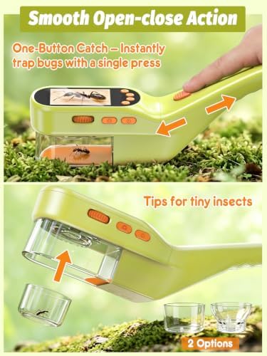 Acoath Microscope for Kids, Bug Catcher, 2.4" IPS Screen Bug Catching Kit - Image 6